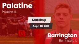 Matchup: Palatine  vs. Barrington  2017