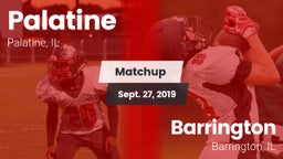 Matchup: Palatine  vs. Barrington  2019