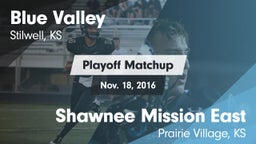 Matchup: Blue Valley High vs. Shawnee Mission East  2016