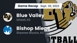 Recap: Blue Valley  vs. Bishop Miege  2022