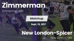 Matchup: Zimmerman High vs. New London-Spicer  2017