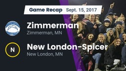 Recap: Zimmerman  vs. New London-Spicer  2017