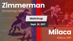 Matchup: Zimmerman High vs. Milaca  2017