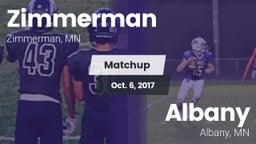 Matchup: Zimmerman High vs. Albany  2017
