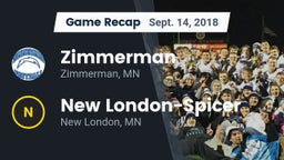 Recap: Zimmerman  vs. New London-Spicer  2018