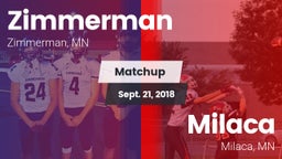 Matchup: Zimmerman High vs. Milaca  2018