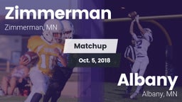 Matchup: Zimmerman High vs. Albany  2018