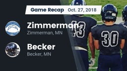 Recap: Zimmerman  vs. Becker  2018