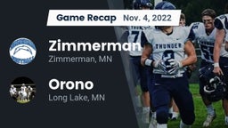 Recap: Zimmerman  vs. Orono  2022