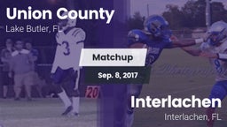 Matchup: Union County High vs. Interlachen  2017