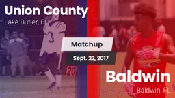 Matchup: Union County High vs. Baldwin  2017