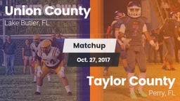 Matchup: Union County High vs. Taylor County  2017