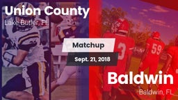 Matchup: Union County High vs. Baldwin  2018