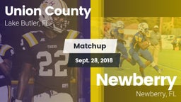 Matchup: Union County High vs. Newberry  2018