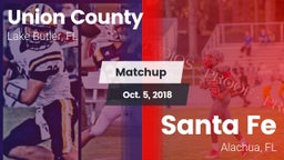 Matchup: Union County High vs. Santa Fe  2018