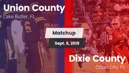 Matchup: Union County High vs. Dixie County  2019