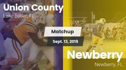 Matchup: Union County High vs. Newberry  2019