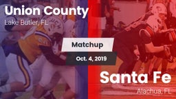 Matchup: Union County High vs. Santa Fe  2019