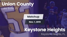 Matchup: Union County High vs. Keystone Heights  2019