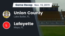 Recap: Union County  vs. Lafayette  2019