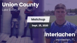 Matchup: Union County High vs. Interlachen  2020