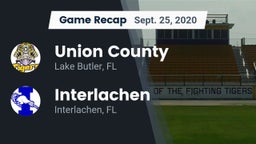Recap: Union County  vs. Interlachen  2020