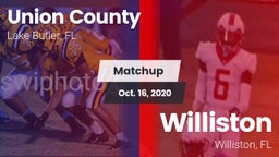 Matchup: Union County High vs. Williston  2020