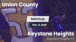 Matchup: Union County High vs. Keystone Heights  2020