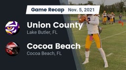 Recap: Union County  vs. Cocoa Beach  2021