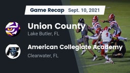 Recap: Union County  vs. American Collegiate Academy 2021