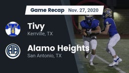 Recap: Tivy  vs. Alamo Heights  2020
