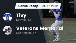 Recap: Tivy  vs. Veterans Memorial 2022