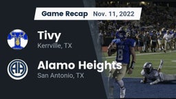 Recap: Tivy  vs. Alamo Heights  2022