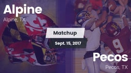 Matchup: Alpine  vs. Pecos  2017