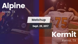 Matchup: Alpine  vs. Kermit  2017