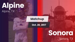 Matchup: Alpine  vs. Sonora  2017