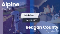 Matchup: Alpine  vs. Reagan County  2017