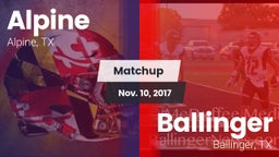 Matchup: Alpine  vs. Ballinger  2017