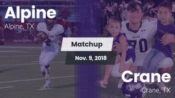 Matchup: Alpine  vs. Crane  2018