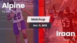 Matchup: Alpine  vs. Iraan  2019