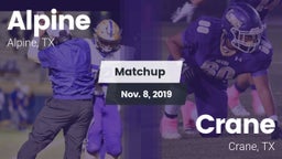 Matchup: Alpine  vs. Crane  2019