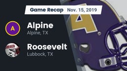 Recap: Alpine  vs. Roosevelt  2019