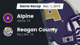 Recap: Alpine  vs. Reagan County  2019