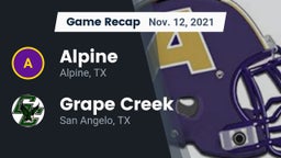 Recap: Alpine  vs. Grape Creek  2021