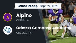 Recap: Alpine  vs. Odessa Compass Academy 2023