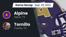 Recap: Alpine  vs. Tornillo  2023