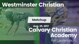 Matchup: Westminster vs. Calvary Christian Academy 2017