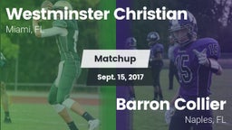 Matchup: Westminster vs. Barron Collier  2017