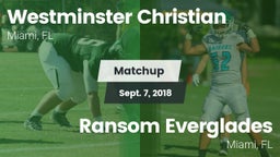 Matchup: Westminster vs. Ransom Everglades  2018