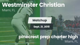 Matchup: Westminster vs. pinecrest prep charter high 2018